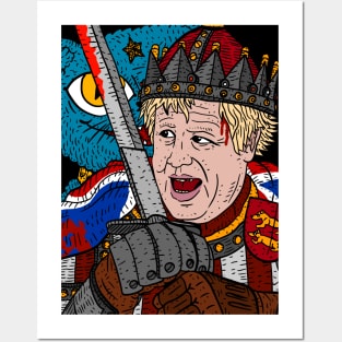 boris johnson, brexit knight. hero of the British people. Posters and Art